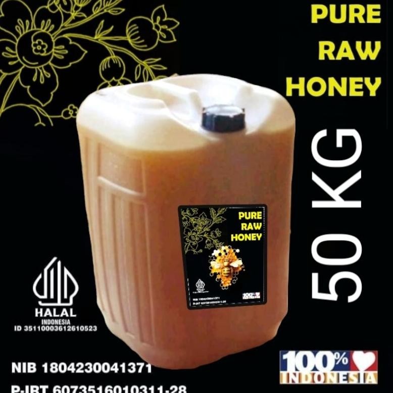 

(Terbaru) [GROSIR ] 50 KG - Madu Asli Murni Multiflora Raw Honey Original 100% (Terlaris)