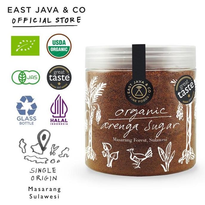 

Baru East Java & Co Gula Aren Organik 375gr - Arenga Sugar Premium Lokal