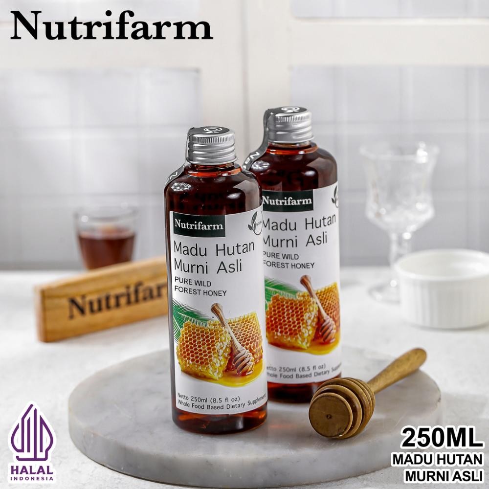 

(Terbaru) NUTRIFARM MADU HUTAN 250 ML ORIGINAL HALAL BPOM/ MADU HUTAN ASLI 100% TANPA CAMPURAN APAPUN/ MADU HUTAN LIAR ORIGINAL 100% ALAMI/ MADU HUTAN ORGANIK ORGANIC NUTRIFARM/ WILD HONEY ORGANIC ORIGINAL/ MADU HUTAN KALIMANTAN ASLI/ MADU HUTAN LIAR