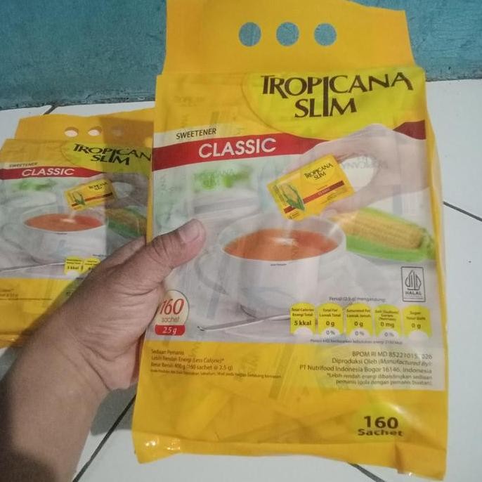 

Baru Tropicana Slim Sweetener Classic 160 Sachet - Gula Rendah Kalori