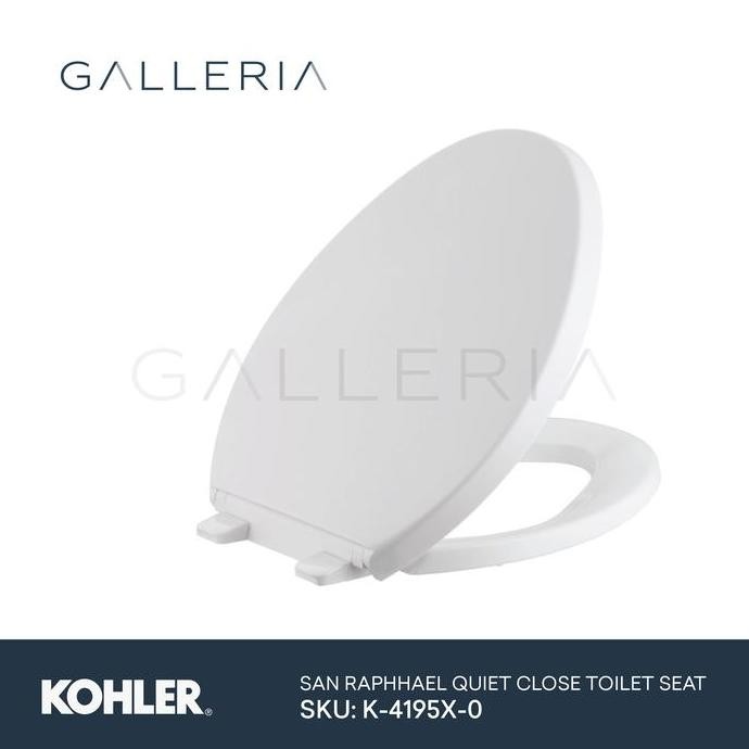 Kohler San Raphael Quiet Closed Toilet Seat K-4195X-0 / Kohler Tutup Kloset