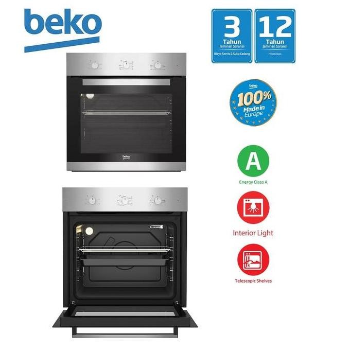 Beko Bbigt22102X Built In Oven Tanam Gas 66 Liter