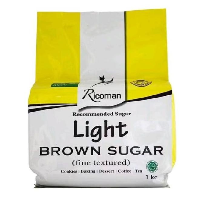 

Baru Ricoman Light Brown Sugar 1kg - Gula Aren Premium
