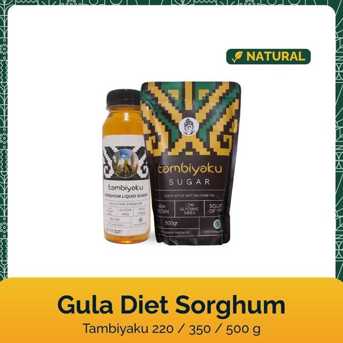 

Baru Gula Sorghum Diet Gluten Free Tambiyaku 220-500gr Pemanis Sehat