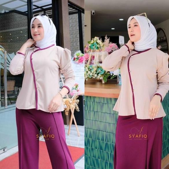 YSN Bella Set / Set Celana dan Rok Wanita / Setelan Wanita Formal Non Formal / One Set Rok Celana Ko