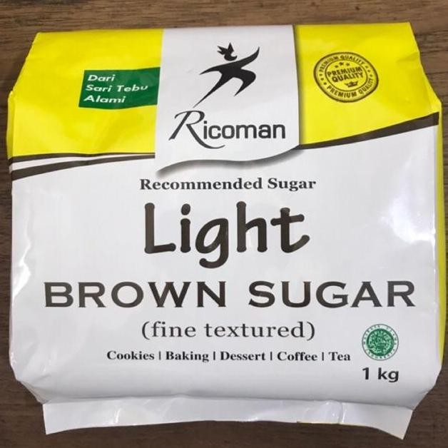 

Baru Ricoman Light Brown Sugar 1Kg Gula Merah Muda Premium