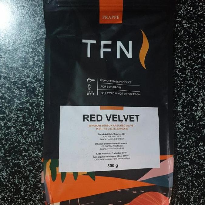 

Baru Powder/Frappe Toffin Red Velvet 800gr Premium - Bubuk Minuman