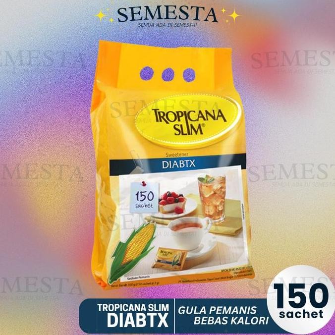 

Baru Tropicana Slim DIABTX 150 Sachet - Pemanis Alami Bebas Kalori untuk Diabetes