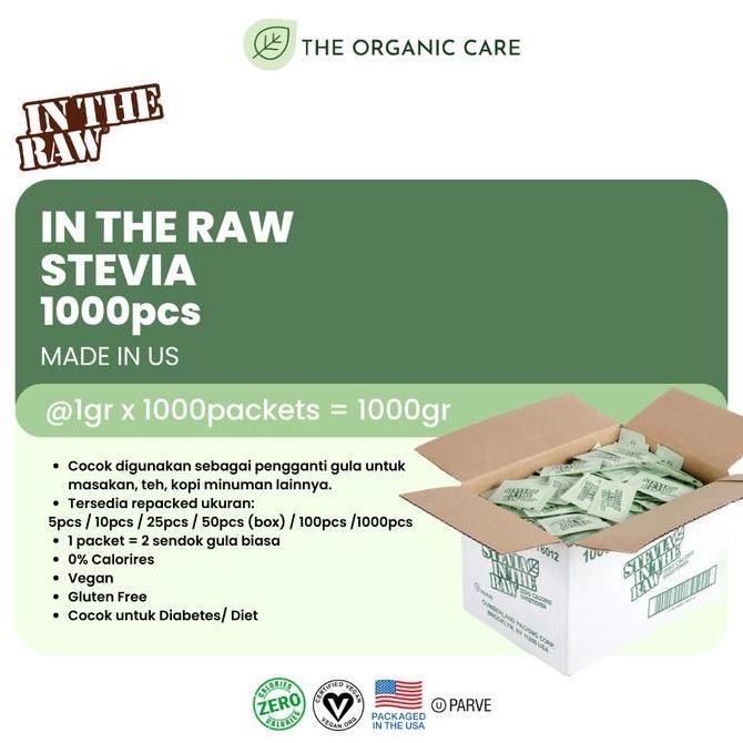 

Baru Stevia In The Raw 1000 Sachet - Sweetener Vegan dari USA 0 Kalori