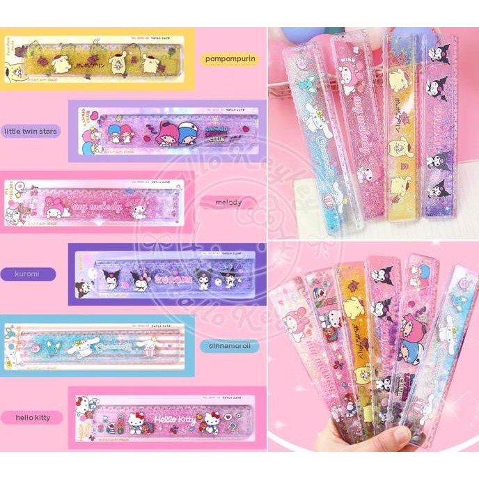 

Penggaris Kitty Melody Kuromi Little Twin Cinnamoroll Pompompurin Ziegel 1