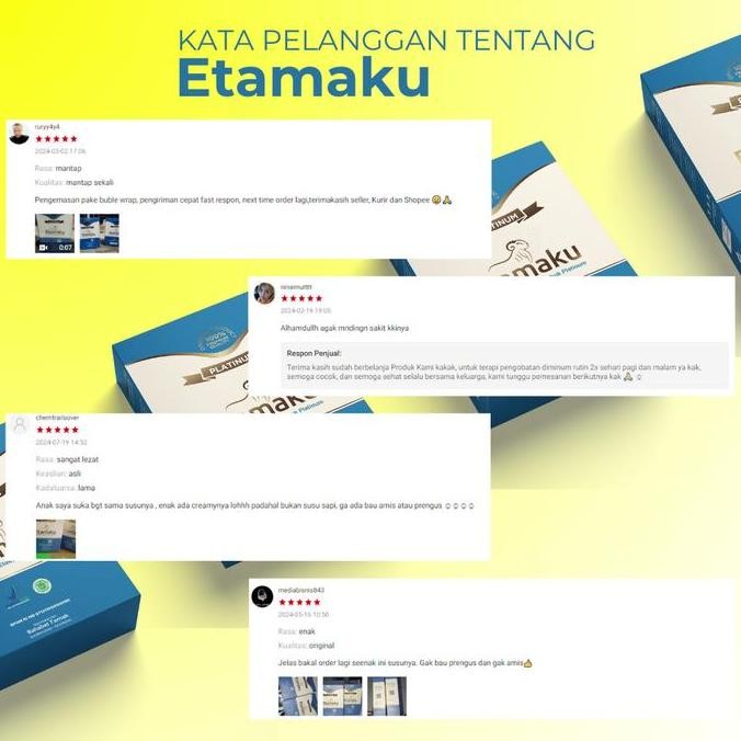 

Promo Etamaku Susu Kambing Etawa Kemasan 250Gram Paket 3 Box