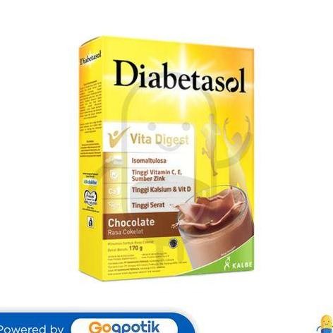 

Promo Diabetasol Vita Digest Rasa Cokelat 170 Gram Box