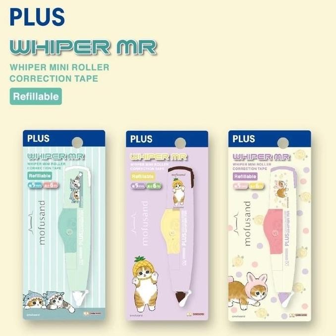

Plus Whiper Mr Mofusand Correction Tape Cat Neko Same-Nyan Pita Koreksi Limited Edition