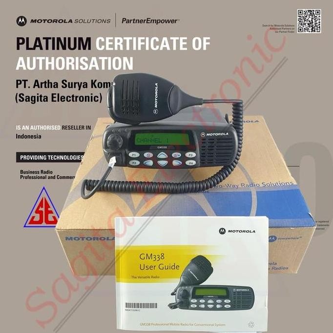 Sale Rig Motorola Gm338 40W Uhf 403-438 Mhz Gm 338