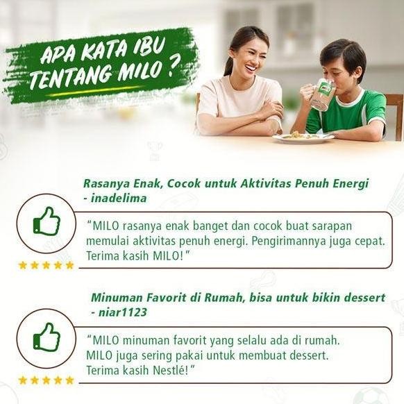 

Murah [Jatim/Jateng] Milo Activ-Go 3In1 Susu Cokelat Pouch Bubuk 990G