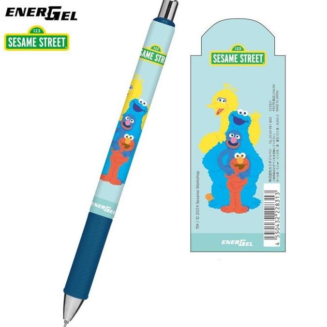 

Pentel Energel Sesame Street Elmo Cookie Monster Big Bird Gel Ink Pen 0.5Mm Pulpen Limited Edition