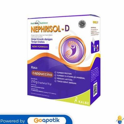 

Promo Nephrisol-D Rasa Cappucino 70 Gram Box 3 Sachet (210 Gram)