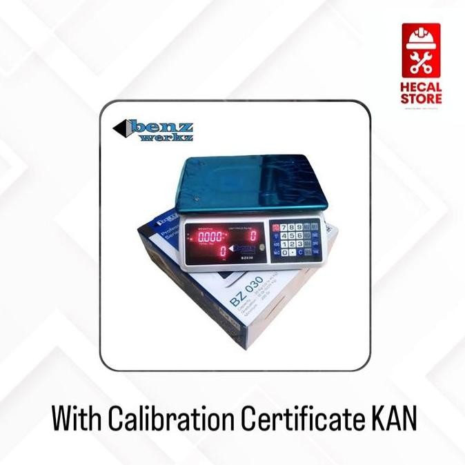 Timbangan Digital Benz Bz 030 Dan Sertifikat Kalibrasi