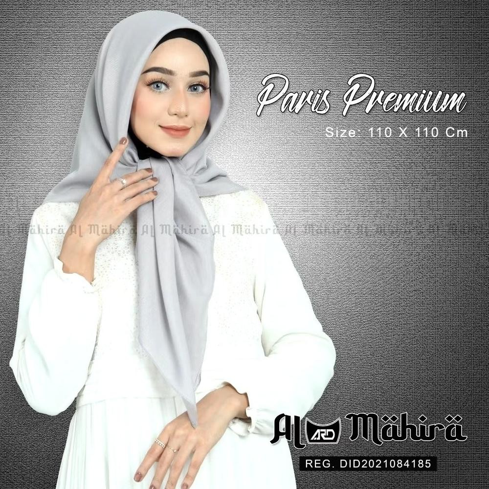 We-12 Hijab Segi Empat Paris Premium Jahit Tepi Warna Merah Bendera | Hijab Warna Merah Bendera | Hi