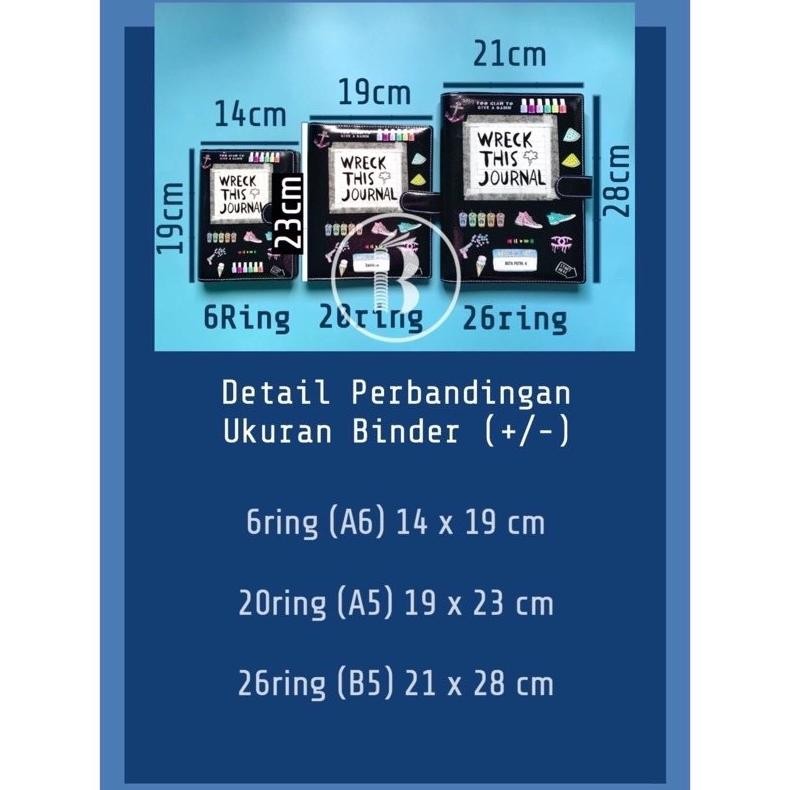 

Sale! Bindermu Ready Binder Motif Anime One Piece Printing Kulit Multiring 20Ring A5 26Ring B5
