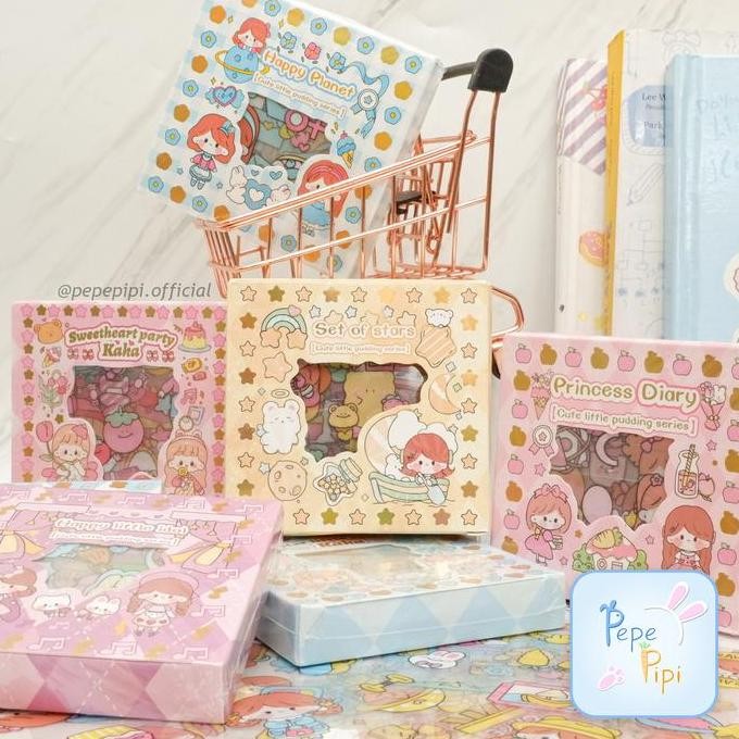 

Tersedia Sticker Senmu Princess Diary Box Isi 100 Paket Stiker Mini Jurnaling