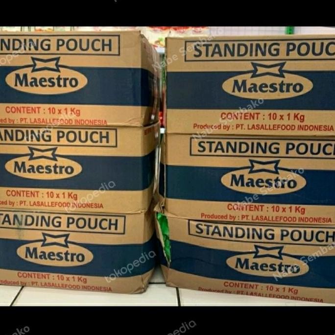 

Tersedia Mayonnaise Maestro 1kg Paket Per Dus Isi 10 Pcs - Mayones Premium