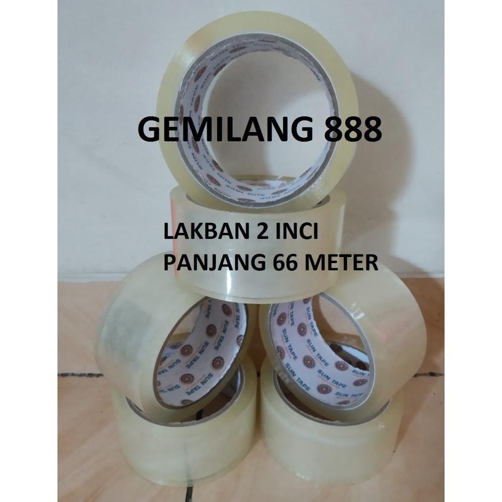 

Diskon Lakban Isi 6 Pcs - Pelekat Plastik - Tape - Lem Plastik Berkualitas