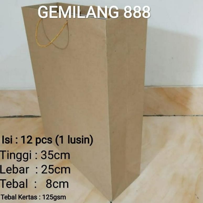 

Promo Paperbag Polos Ukuran 25X35X8 Cm - Paper Bag - Tas Kertas - Tas Souvenir - Tas Belanja Berkualitas