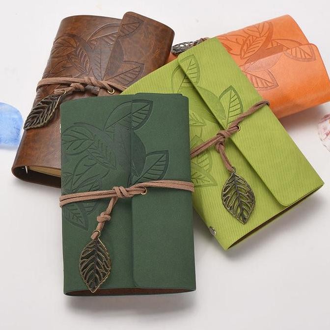 

Tersedia Buku Catatan Binder Notebook Diary Kuliah Kerja Cover Kulit Vintage A5