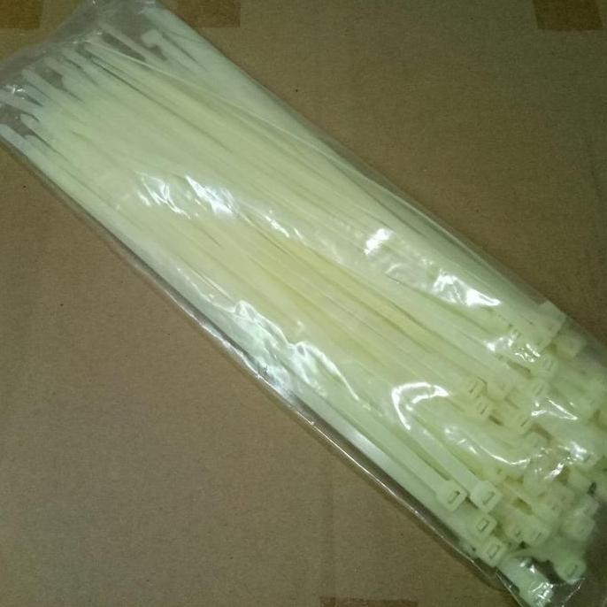 

Diskon! Kabel Ties 35cm x 7.9mm Putih - Nylon Tie Premium Lebar Isi 100pcs