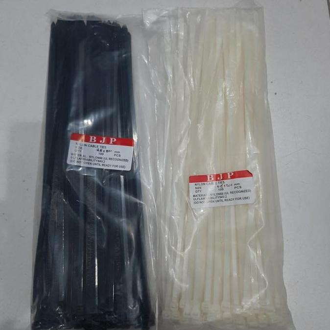 

Diskon! Kabel Ties 30cm Size 300mm - Cable Tie Tahan Tarikan Warna Hitam 100pcs