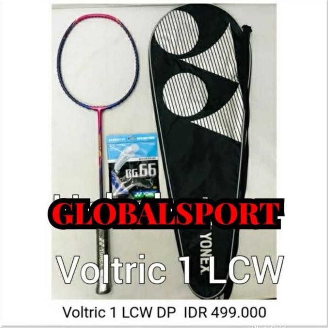 Raket YONEX Voltric 1 LCW Free pasang senar, cover, senar Ori