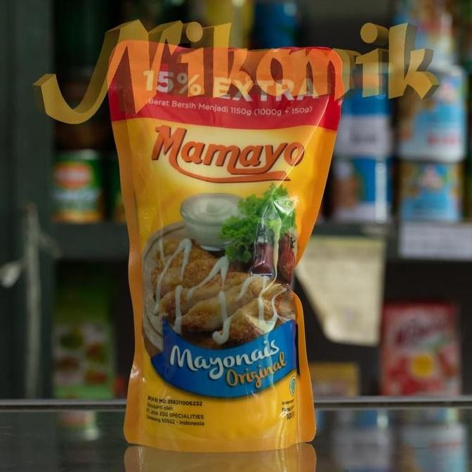 

Tersedia Mamayo Mayonnaise Original 1Kg Saus Mayonais untuk Salad & Sandwich