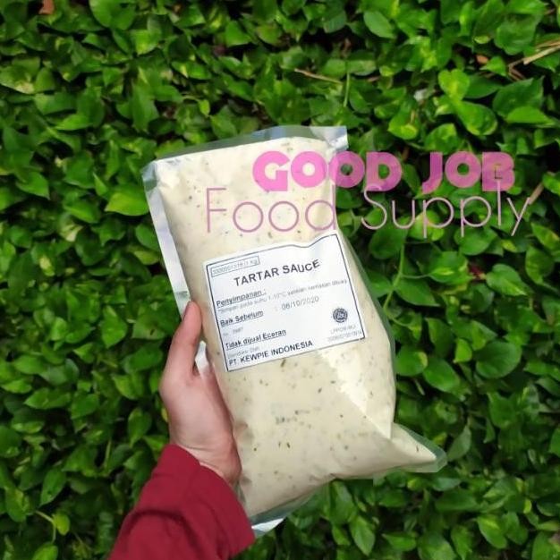 

Tersedia Kewpie Tartar Sauce 1kg - Mayonaise Tar Tar Saus Cocolan Gurih Steak