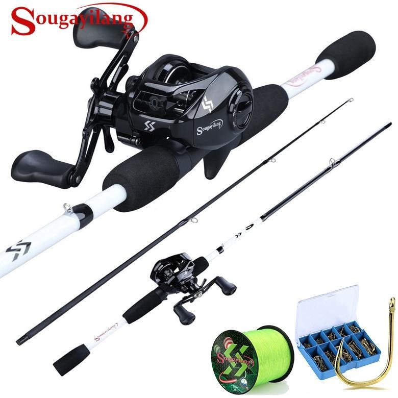 Terlaris Sougayilang Pancingan Set Lengkap Joran Casting 1.65M 1.75M Joran Pancing Dan Reel Pancing 