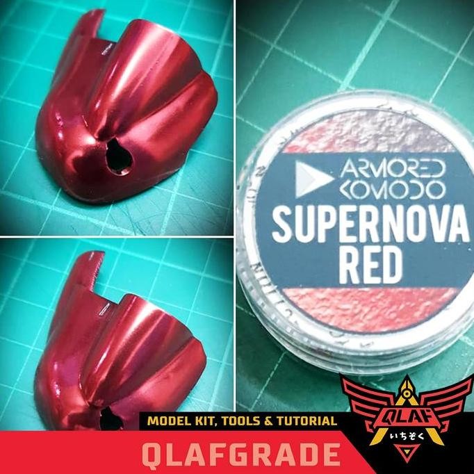 TERBARU - RED SUPERNOVA CHAMELEON COLOR PARTICLE partikel cat airbrush model kit