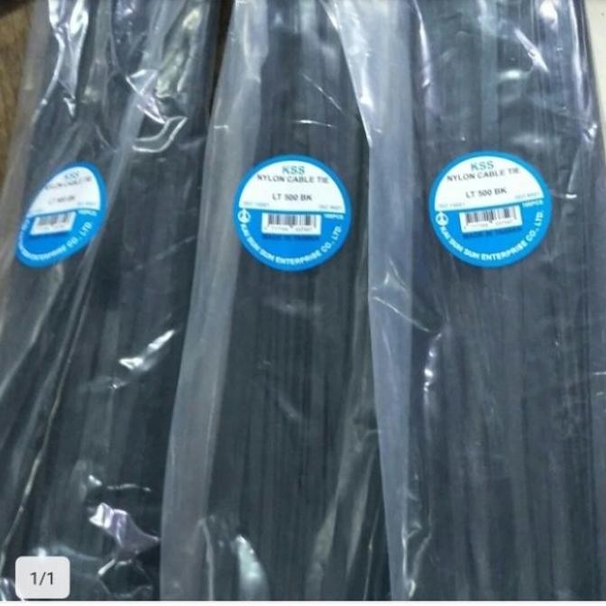 

Diskon! Kabel Ties KSS 50cm x 7.6mm Hitam - Nylon Cable Tie Extra Panjang