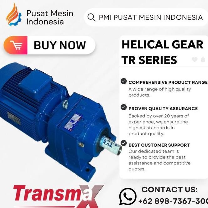 Helical Gear Motor Transmax Tr 107 Ydt180M4 18.50Kw / 25Hp Gear Box Transmax/ Gearbox Dinamo/ Gear B