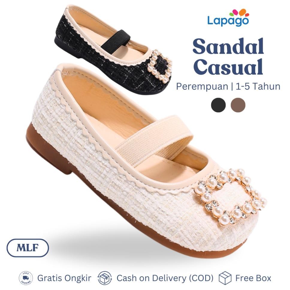 Lapago Free Box 2130 Sepatu Sandal Flats Fashion Pesta Anak Perempuan Usia 1 5 Tahun Mlf