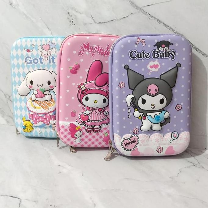 

Kotak Tempat Pensil Lucu Motif Sanrio / Pencil Pen Case Cinamoroll, Kuromi, Melody