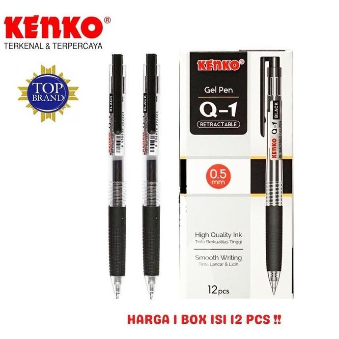 

Gel Pen Pulpen Pena Kenko Q-1 Retractable 0.5 Mm