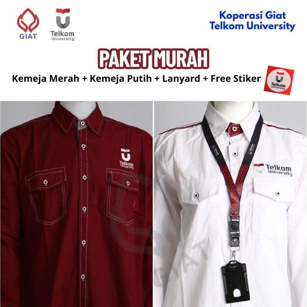 Oy58 Do86 SERAGAM TELKOM UNIVERSITY | SERAGAM MERAH PUTIH TELKOM UNIVERSITY | SERAGAM MAHASISWA TELK