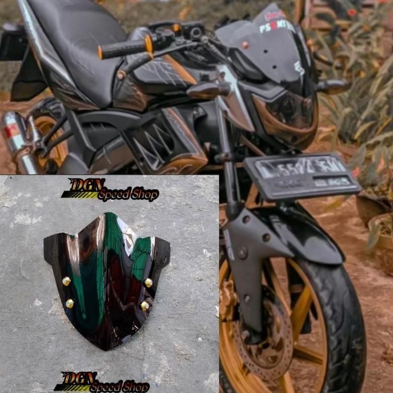 DF73 }} VARIASI KACA DEPAN/VISOR VIXION OLD VIXION LAMA PLUS BAUT VARIASI
