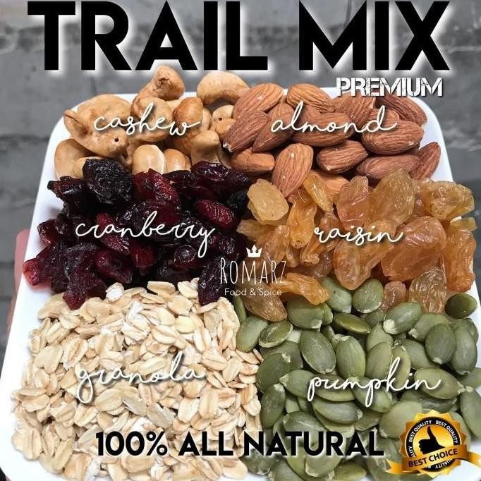 

(Allthebest) TRAIL MIX GRANOLA ROASTED MIXED NUT - SUPER FOOD - Almond - Mede 250gr