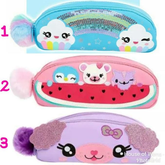 

SMIGGLE CUTIE TRIPLE POCKET PENCIL CASE - TEMPAT PENSIL SMIGGLE LJ