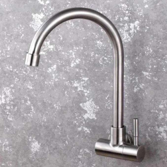 JB KRAN SINK ANGSA DINDING STAINLES MODEL TOTO /KERAN DAPUR CUCI PIRING None