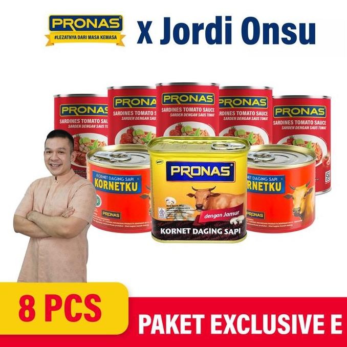 

[Exclusive Jordi Onsu] PRONAS Special Paket Kornet, Kornetku & Sarden (Bundling 8 pcs)
