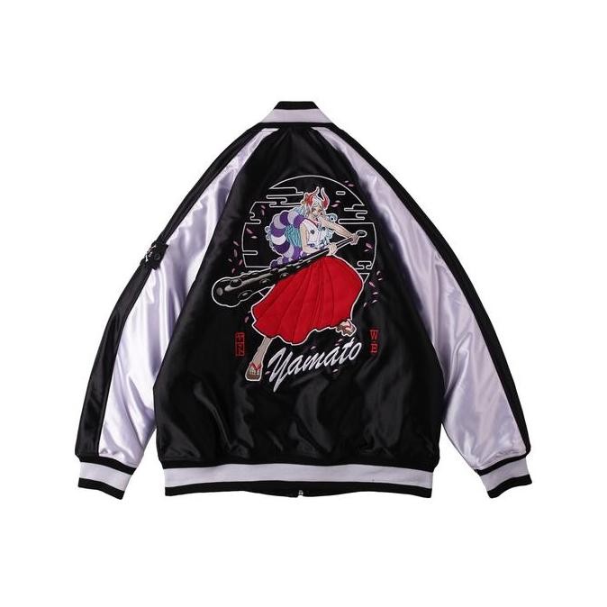 W.Essentiels X One Piece Sukajan Yamato Souvenir Jacket Black/White