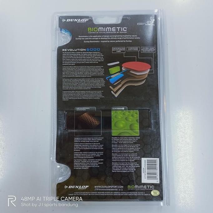 ORIGINAL Bat bet pingpong tenis meja dunlop revolution 6000