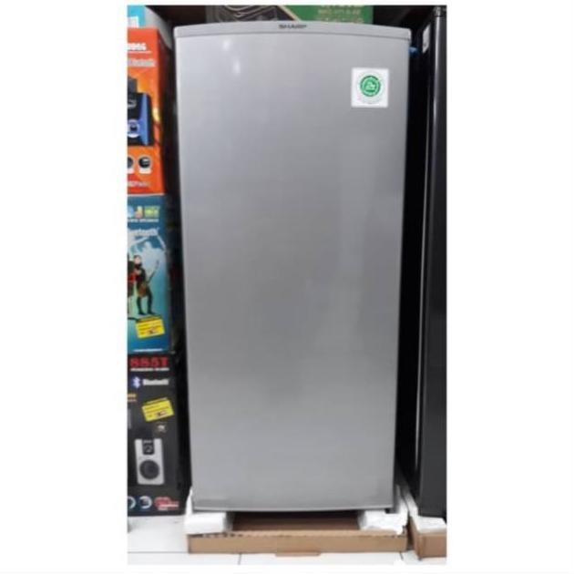 Promooo Freezer Sharp FJ-M189N-SS Kulkas 1 Pintu Lemari Es 6 Rak Silver Garansi Resmi FJ-M 189 N-SS